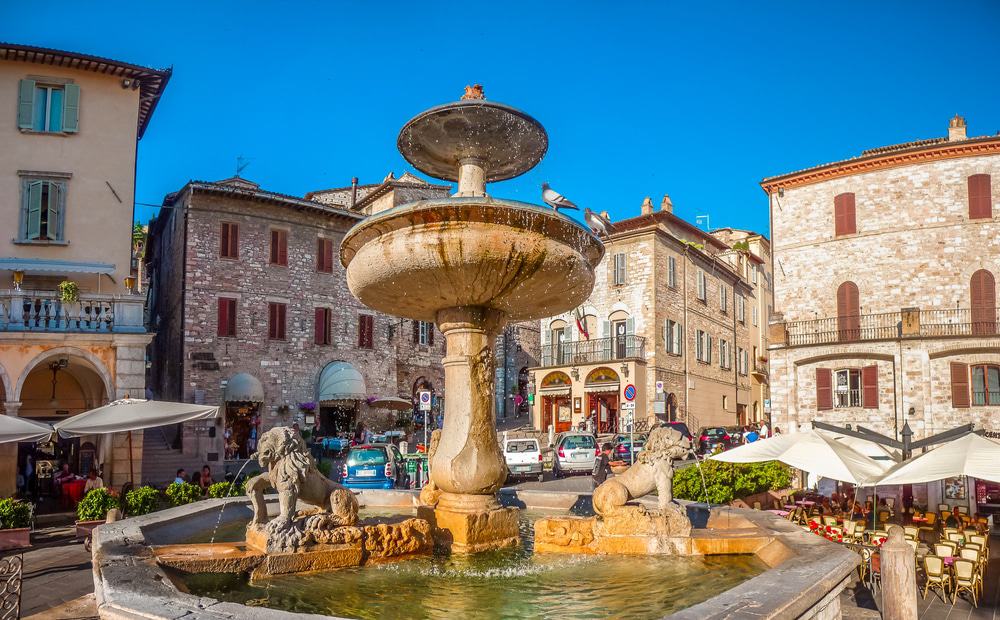 Piazza del Comune in Assisi