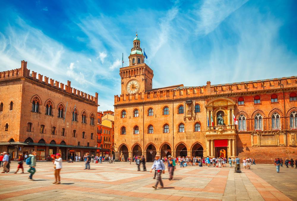 Piazza Maggiore in Bologna