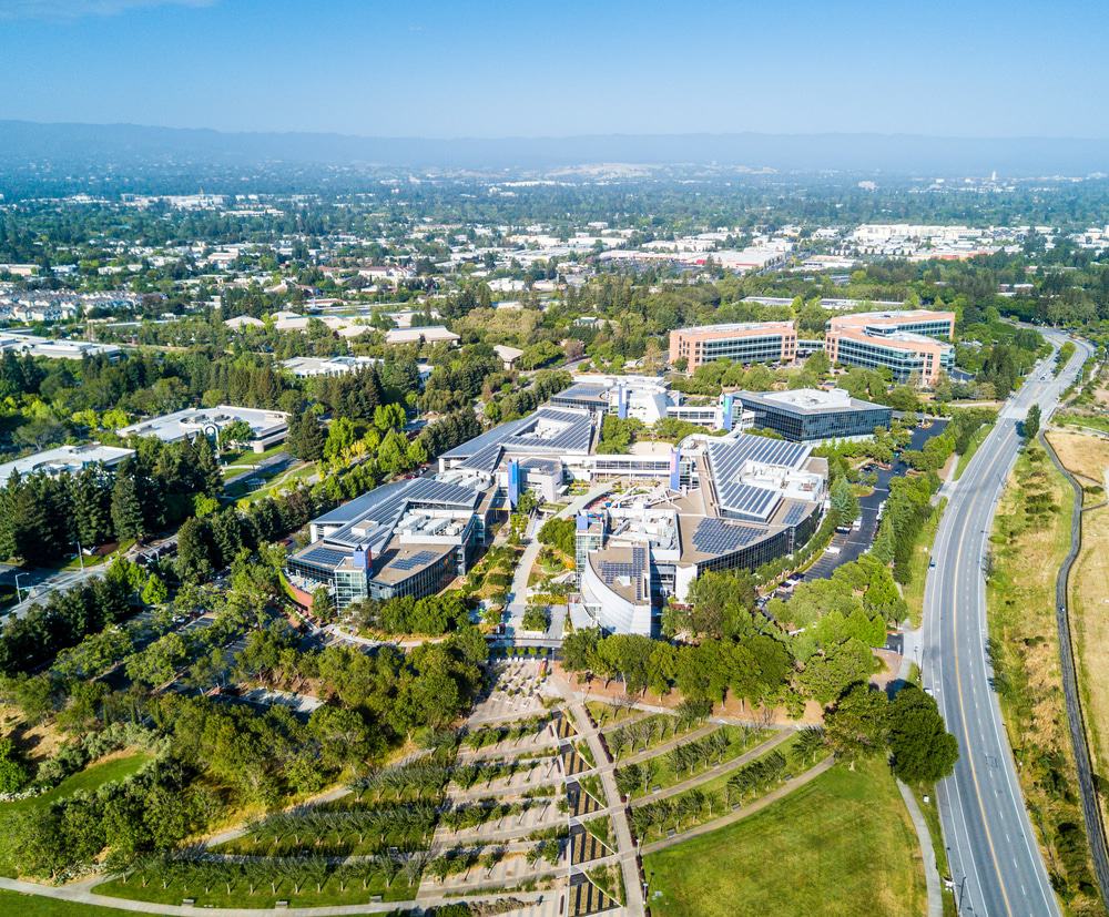 Google Headquarters Aerial View