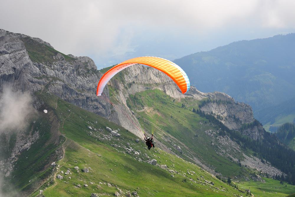 Tandem Paragliding Flight