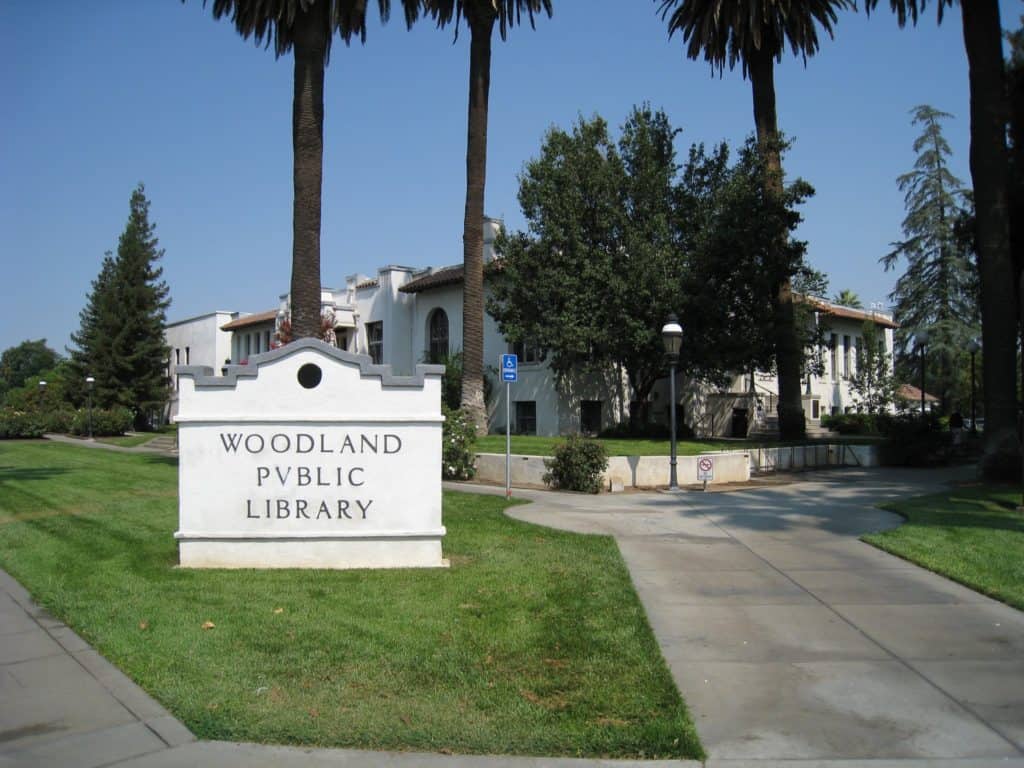 Woodland Public Library and Rose Garden