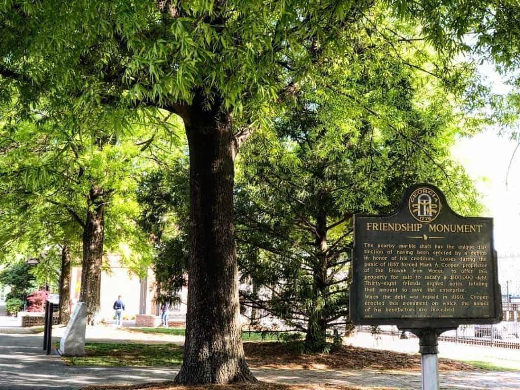 Cooper’s Friendship Monument