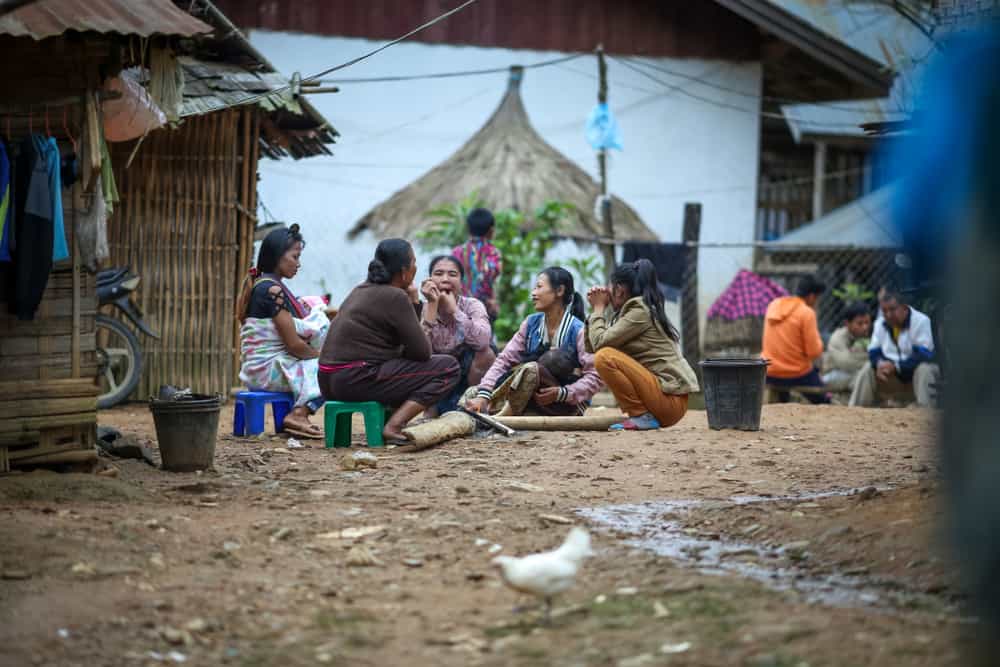 Hmong Minority in a Village near Nong Khiaw