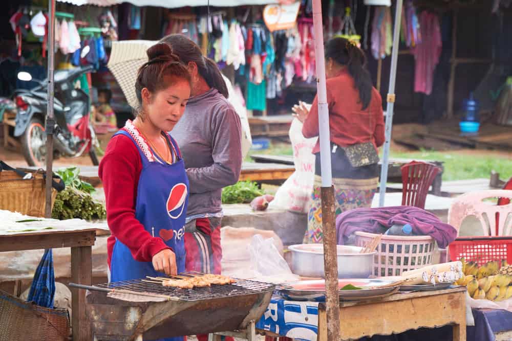 Food Market in Muang Xay