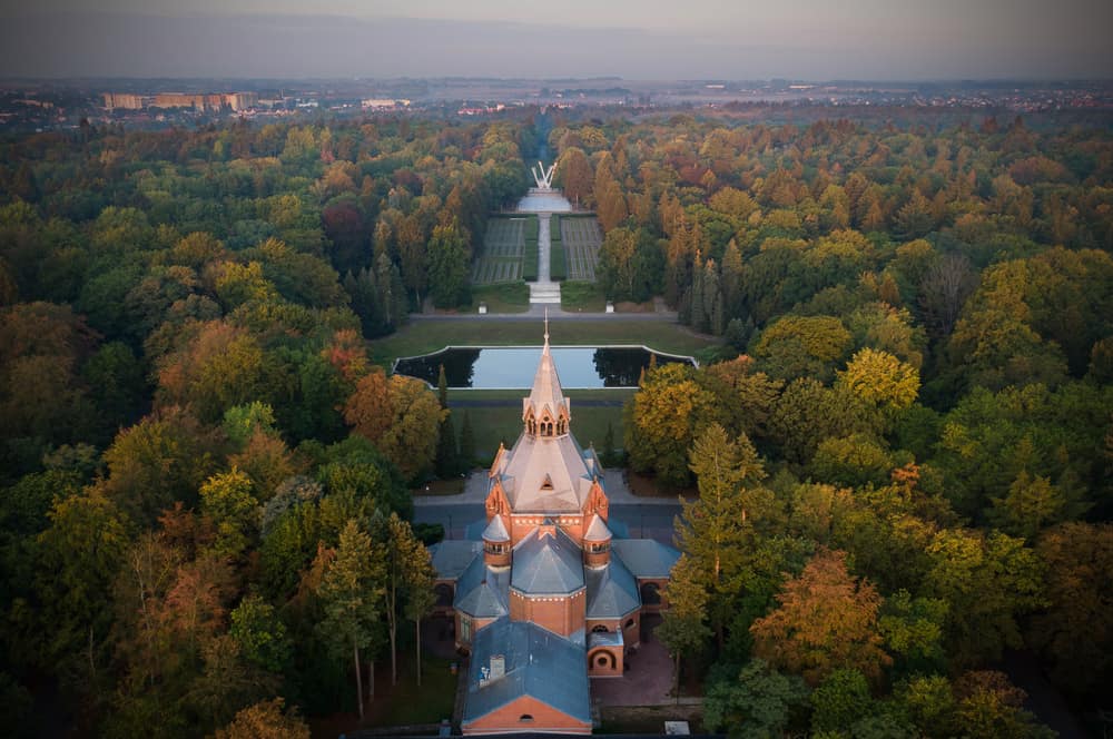 Central Cemetery Aerial View, Szczecin
