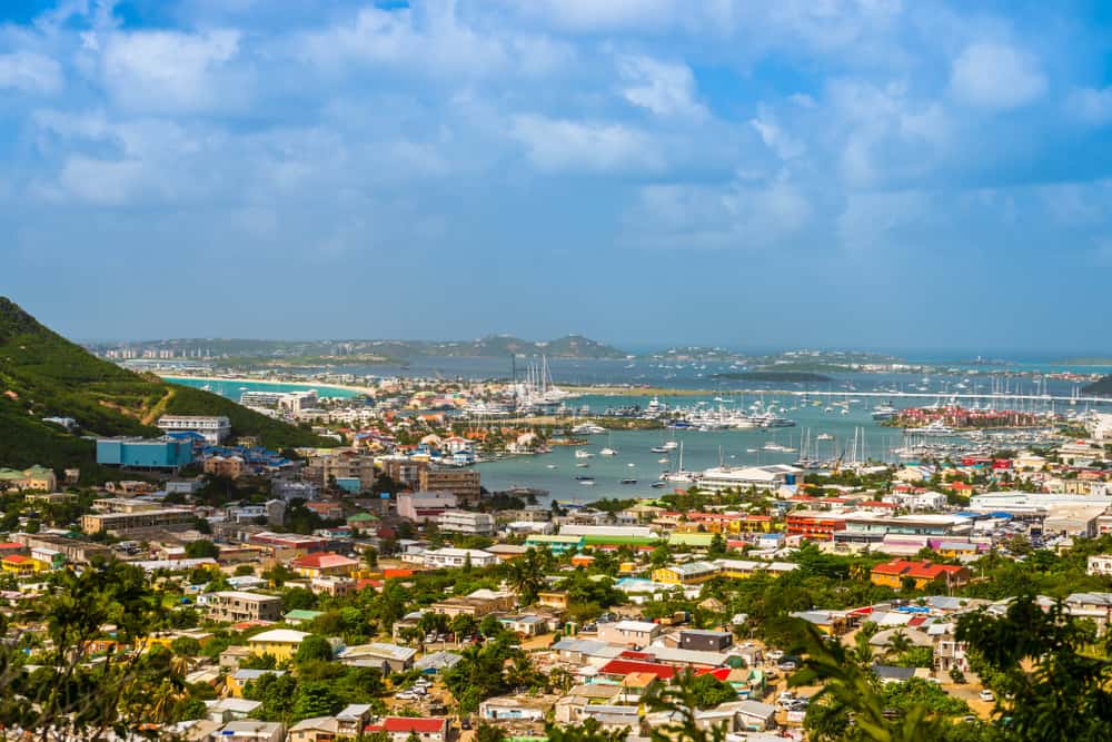 Aerial view of Cay Bay