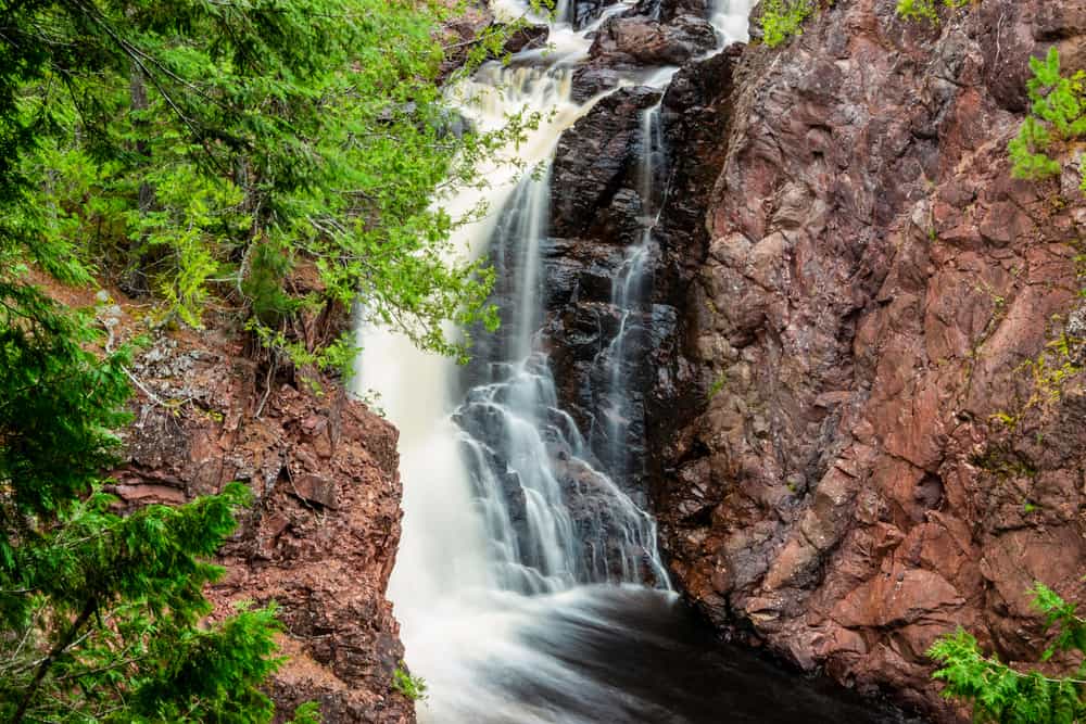 Brownstone Falls in Copper Falls State Park, Mellen