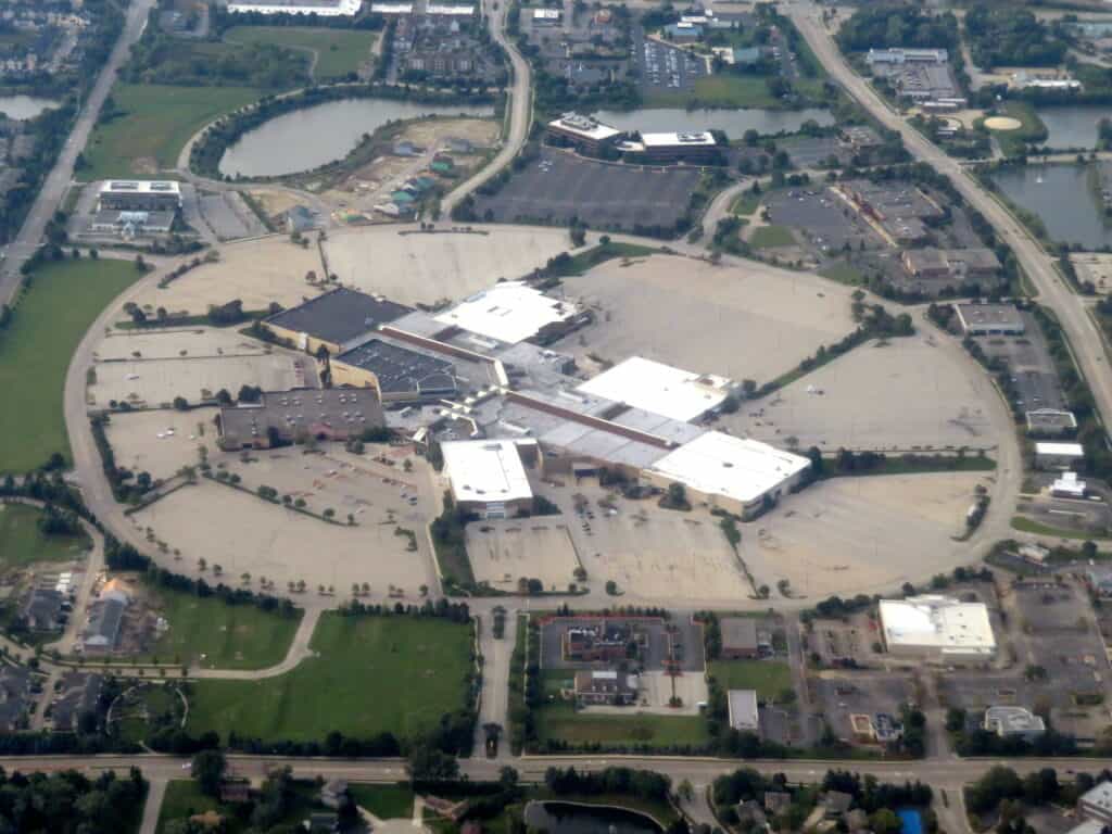 Aerial View of Stratford Square Mall