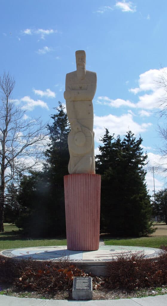 Athletic Park, Mennonite Settler Statue