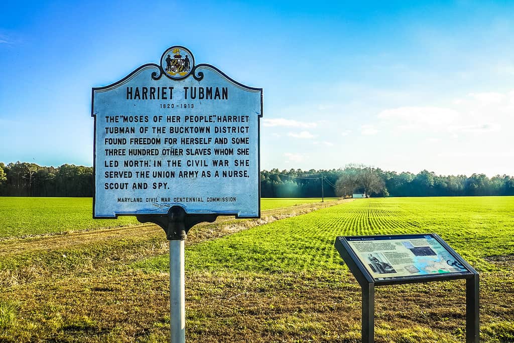 Harriet Tubman Birthplace Marker