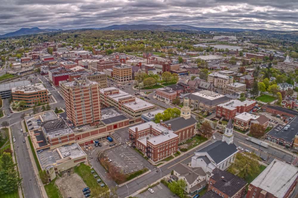 Aerial View of Downtown Pittsfield