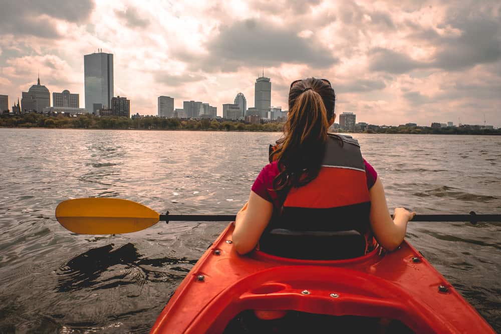 Kayaking on Charles River