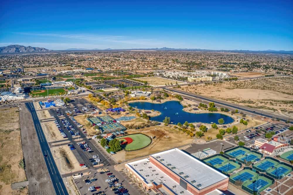 Aerial View of the Surprise Tennis & Racquet Complex