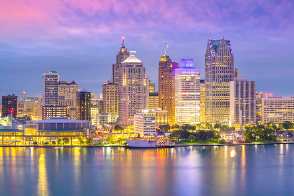 Detroit River and Skyline