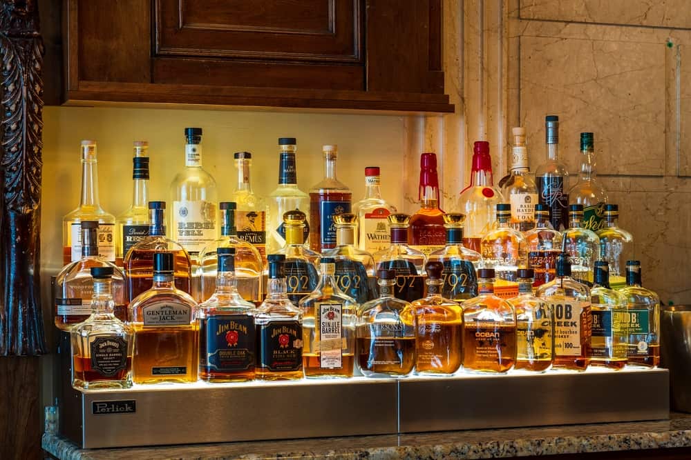 Large Selection of Bourbon at the Historic Brown Hotel
