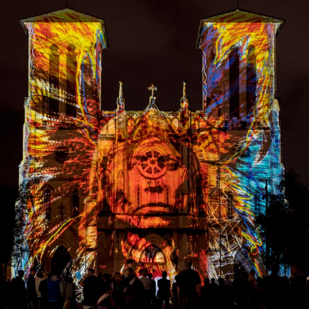 Main Plaza Cathedral Light Show
