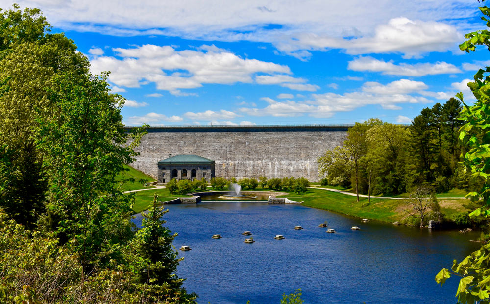 Wachusett Dam and Wachusett Reservoir