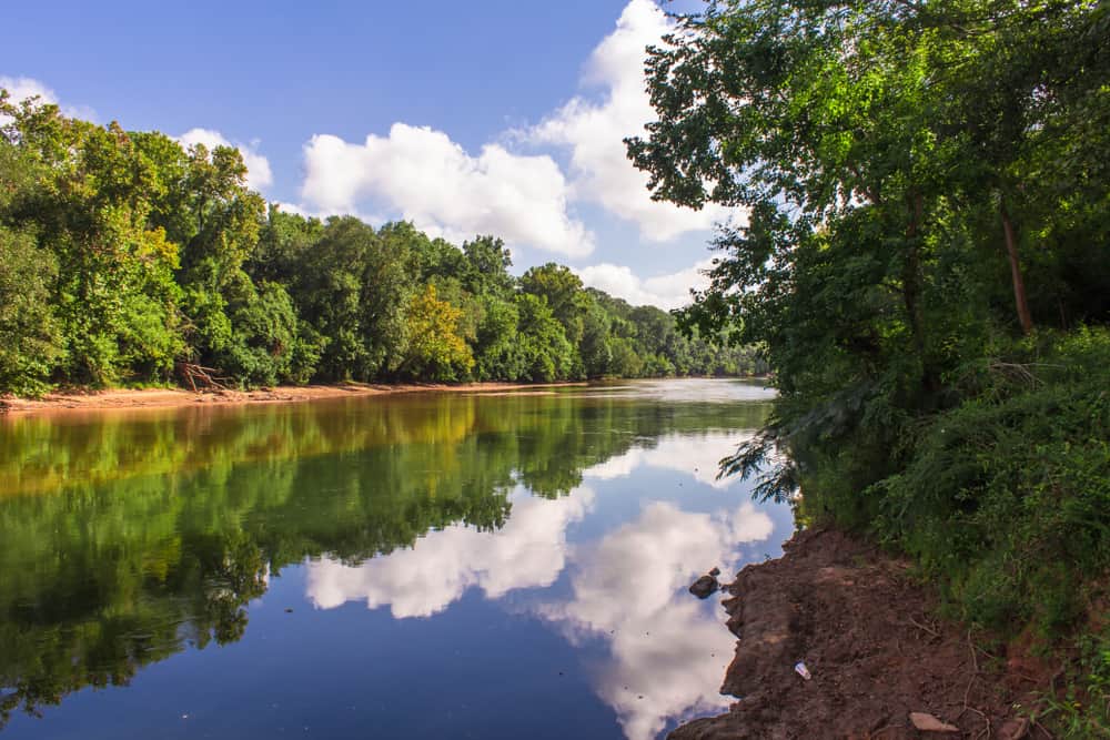 View of Ocmolgee River in Macon