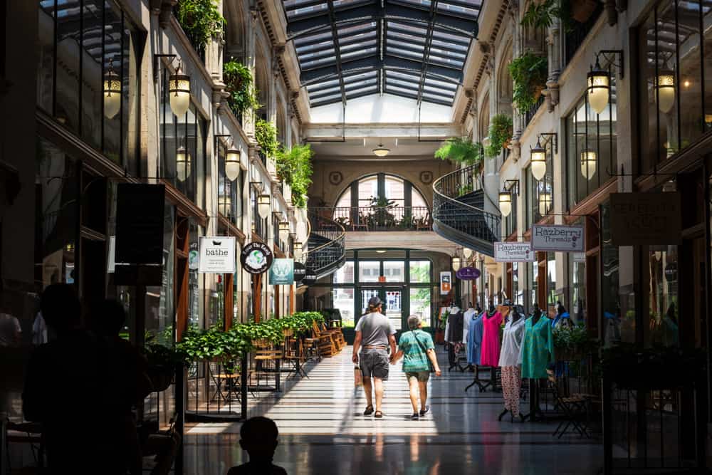 Shopping at the Grove Arcade