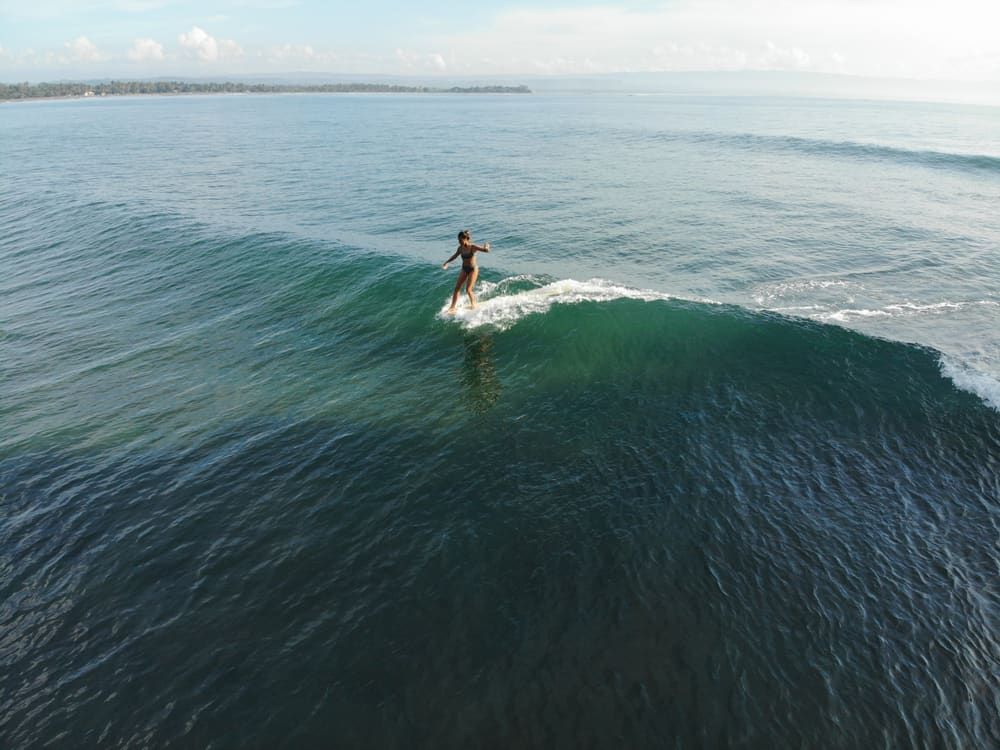 Surfing at Batu Karas